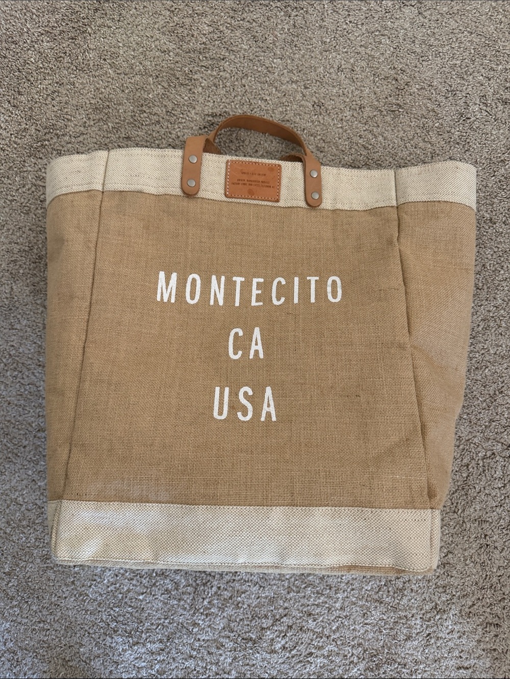 MONTECITO MARKET BAG IN NATURAL, FROM APOLIS